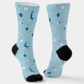 Blue Sky & Space Pattern Socken (Gewinkelt)