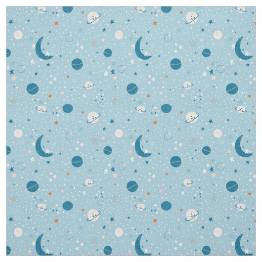 Blue Sky & Space Pattern Stoff (Muster)