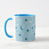 Blue Sky & Space Pattern Tasse (Links)