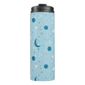 Blue Sky & Space Pattern Thermosbecher (Vorderseite)