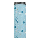 Blue Sky & Space Pattern Thermosbecher (Rückseite)