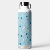 Blue Sky & Space Pattern Trinkflasche (Vorderseite)