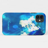 Blue Sky Sparkle iPhone 5 Fall *Personalize* Case-Mate iPhone Hülle (Rückseite (Horizontal))