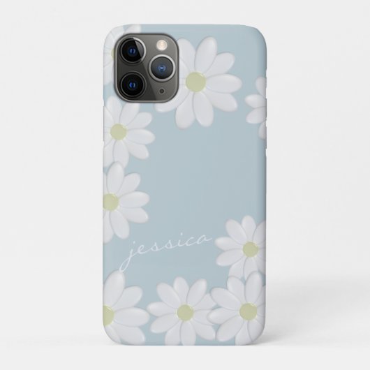 Blue Sky Springtime Daisies Custom Case-Mate iPhone Hülle (Rückseite)