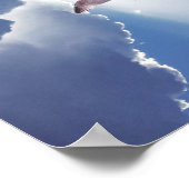 Blue Sky Sunlight Seagulas Inspiration Zitat Poster (Ecke)