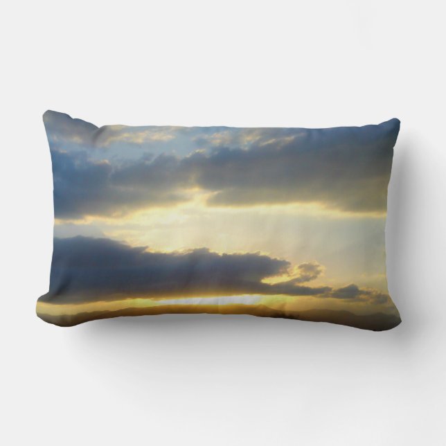 Blue Sky Sunset Pillow Lendenkissen (Vorderseite)