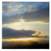 Blue Sky Sunset Tile Fliese (Vorderseite)