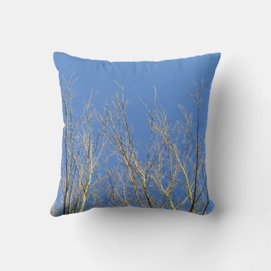 Blue Sky & Tree Branches Kissen (Rückseite)