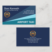Blue Sky Triangle Airport Taxitreiber Visitenkarte (Vorne/Hinten)