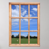 Blue Sky über Park View - Imitate Window Poster (Vorne)