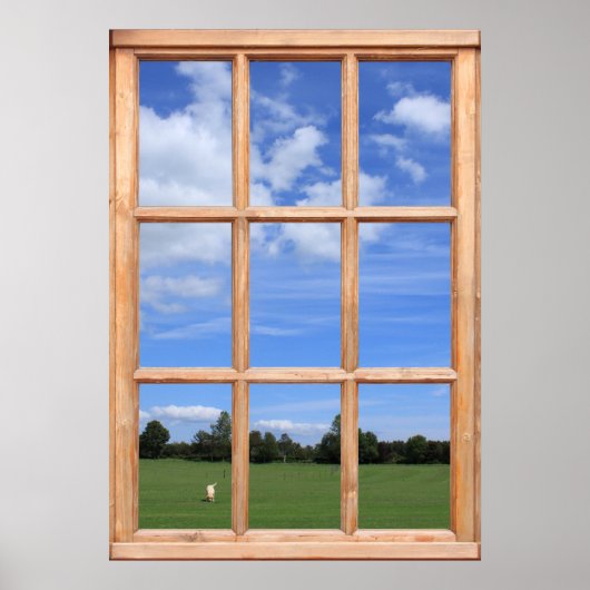 Blue Sky über Park View - Imitate Window Poster (Vorne)