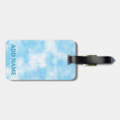 Blue Sky und Cloud Art Custom Gepäckanhänger (Rückseite horizontal)