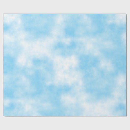 Blue Sky und Cloud Art Custom Geschenkpapier (Flach)
