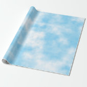 Blue Sky und Cloud Art Custom Geschenkpapier (Ungerollt)