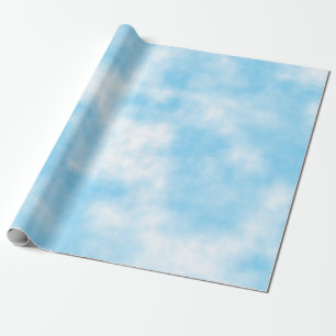 Blue Sky und Cloud Art Custom Geschenkpapier