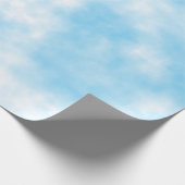 Blue Sky und Cloud Art Custom Geschenkpapier (Ecke)