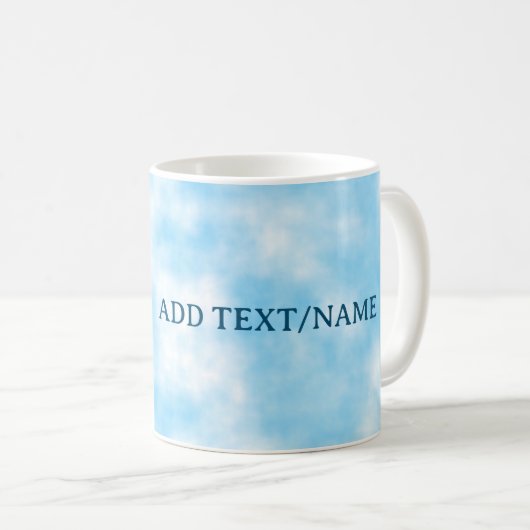 Blue Sky und Cloud Art Custom Kaffeetasse (VorderseiteRechts)