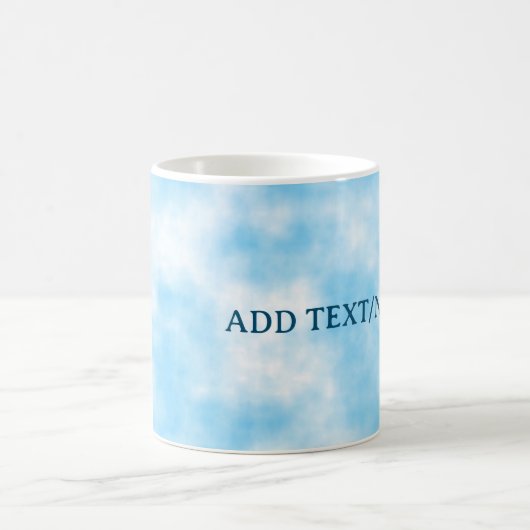 Blue Sky und Cloud Art Custom Kaffeetasse (Mittel)