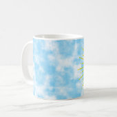 Blue Sky und Cloud Art Custom Kaffeetasse (Vorderseite Links)