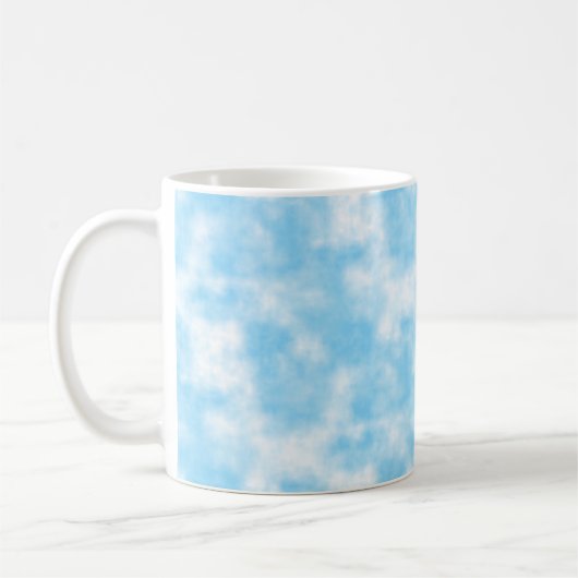 Blue Sky und Cloud Art Custom Kaffeetasse (Links)