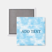 Blue Sky und Cloud Art Custom Magnet (Vorderseite/Rückseite)