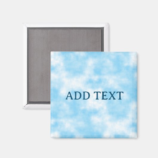 Blue Sky und Cloud Art Custom Magnet (Vorderseite/Rückseite)