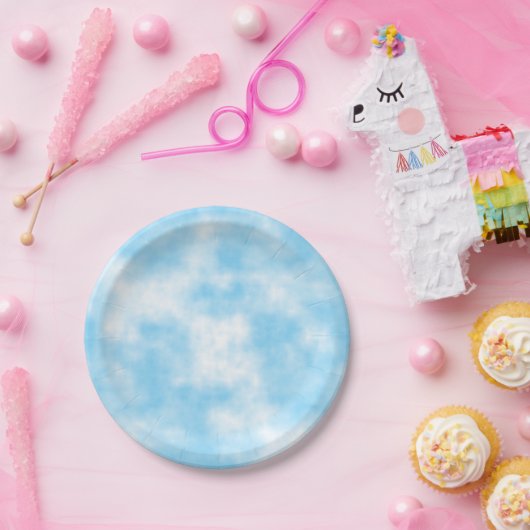 Blue Sky und Cloud Art Custom Pappteller (Party)