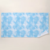 Blue Sky und Cloud Art Custom Strandtuch (Vorderseite)