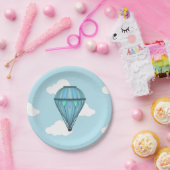 Blue Sky und Clouds Hot Air Ballon Paper Teller (Party)