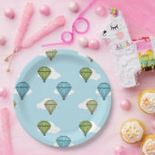 Blue Sky und Clouds Hot Air Ballon Paper Teller (Party)