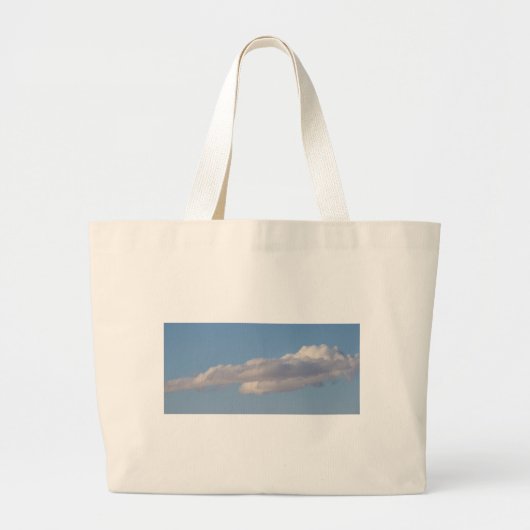 Blue SKY UND CLOUDS JUMBO TASCHE (Vorne)