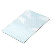 Blue Sky und Clouds Stationery Lined Notepad Notizblock (angewinkelt)
