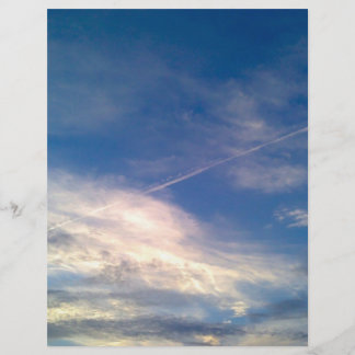 Blue Sky und Clouds Style Scrapbook Paper