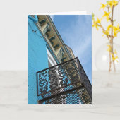 Blue Sky und Gebäude Karte (Gelbe Blume)