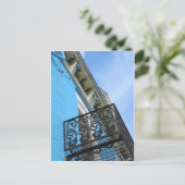 Blue Sky und Gebäude Postkarte (Stehend Vorderseite)