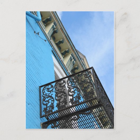 Blue Sky und Gebäude Postkarte (Vorderseite)