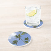 Blue Sky und Palm Trees Getränkeuntersetzer (Seite)