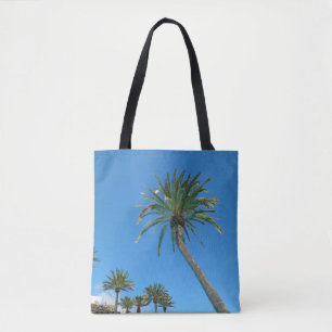 Blue Sky und Palm Trees Guadalest Valley Spanien Tasche