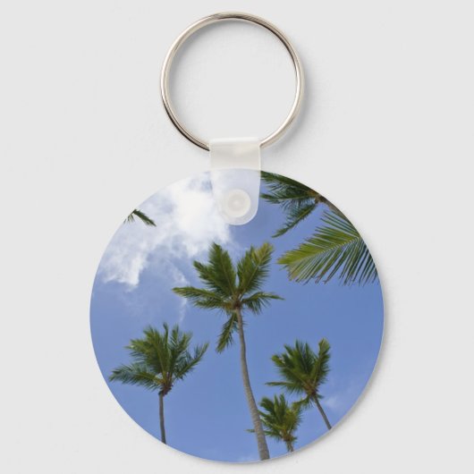 Blue Sky und Palm Trees Schlüsselanhänger (Vorderseite)