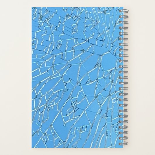 Blue Sky und Shattered Glass Sketchbook Notizblock (Rückseite)