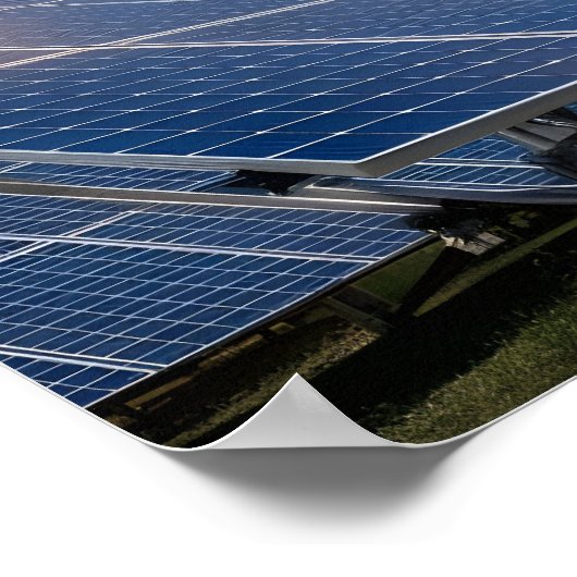 Blue Sky und Solar Panels Poster (Ecke)