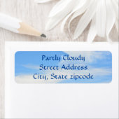 Blue Sky und White Cloud Rücksendeadresse (Insitu)