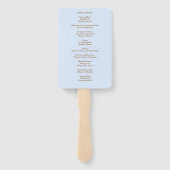 Blue Sky Verlasst Beerdigungsorden Fächer (Rückseite)