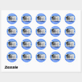 Blue Sky & Water Frame Sticker (Blatt)