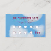 Blue Sky White Cloud Loyalty Treuekarte (Vorderseite)