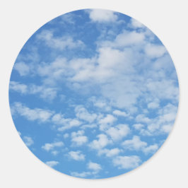 Blue Sky White Clouds Aufkleber