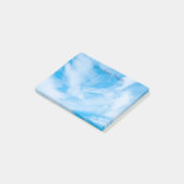 Blue Sky White Clouds Moderne Elegantes Berufliche Post-it Klebezettel (angewinkelt)