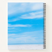 Blue Sky White Clouds Modernes Template Notizblock (Rückseite)