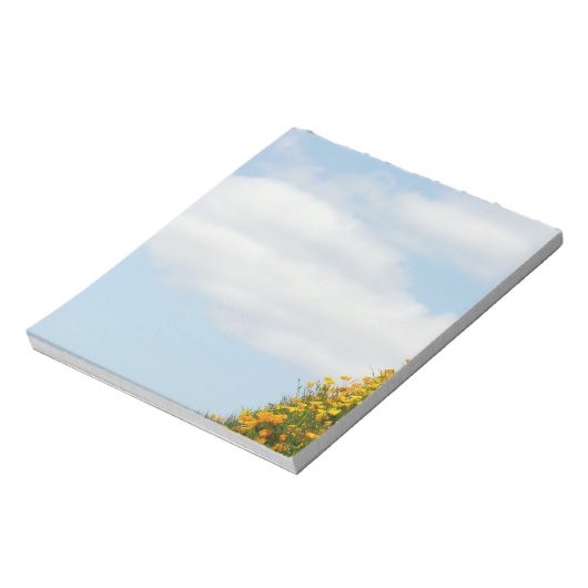 Blue Sky White Clouds Notebook einzigartig Sommer Notizblock (Rotiert)
