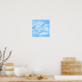 Blue Sky White Clouds Poster (Küche)